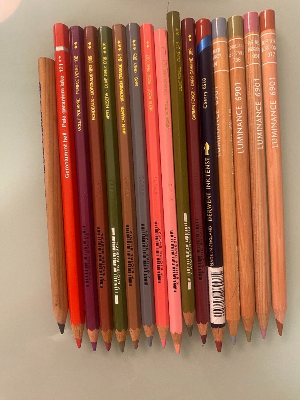 Multiple Caran D'ache colors